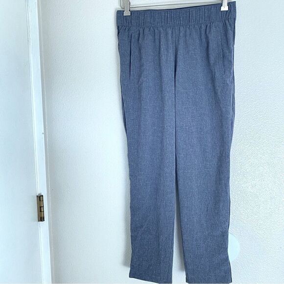 T by Talbots jogger Pants Pull On Waist nylon poly spandex coastal beach -S - Picture 2 of 11